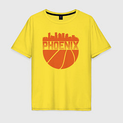 Футболка оверсайз мужская Phoenix basketball, цвет: желтый