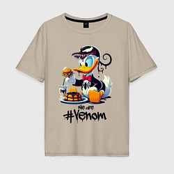 Мужская футболка оверсайз Venom-Duck and fastfood