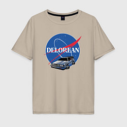 Мужская футболка оверсайз Space delorean