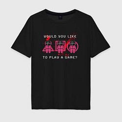 Футболка оверсайз мужская Bloody game, цвет: черный