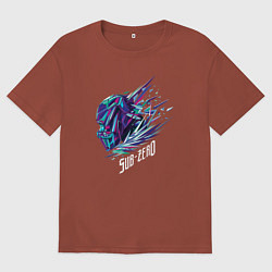 Футболка оверсайз мужская Саб-Зиро Мортал Комбат, цвет: кирпичный