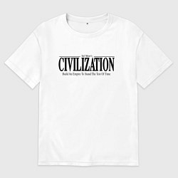 Мужская футболка оверсайз Civilization - game