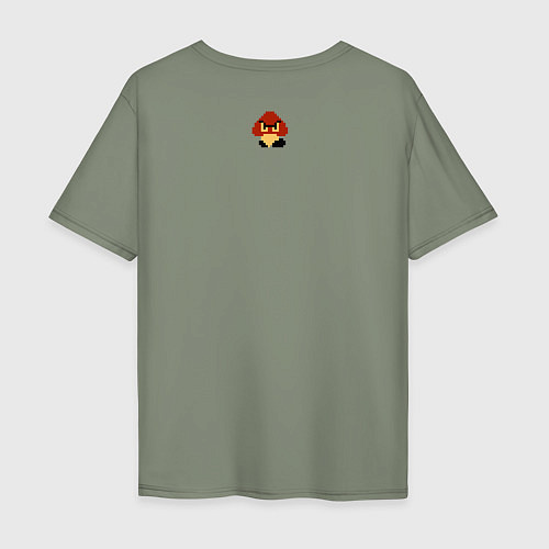 Мужская футболка оверсайз Mario 8 bit / Авокадо – фото 2