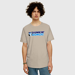 Футболка оверсайз мужская Dunkin Doncic, цвет: миндальный — фото 2