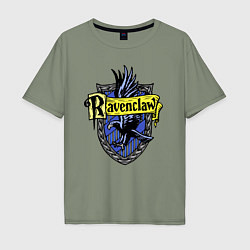 Футболка оверсайз мужская Ravenclaw emblem, цвет: авокадо