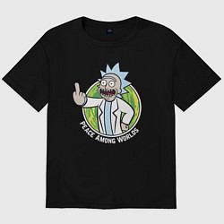 Футболка оверсайз мужская Vault Rick, цвет: черный