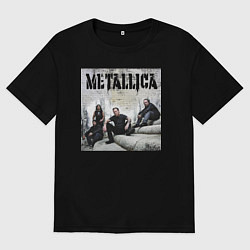 Футболка оверсайз мужская Metallica - cool guys, цвет: черный