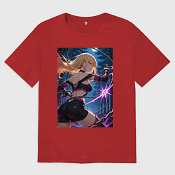 Мужская футболка оверсайз Марин Китагава косплей Fate stay night