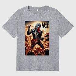 Футболка оверсайз мужская Mick Jagger - Rolling Stones, цвет: меланж