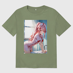 Мужская футболка оверсайз Медсестричка позаботится о тебе