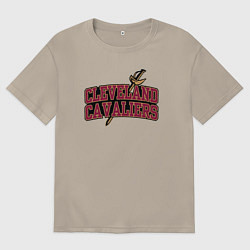 Футболка оверсайз мужская NBA Cleveland, цвет: миндальный