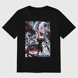 Футболка оверсайз мужская Jetavie Punishing Gray Raven, цвет: черный