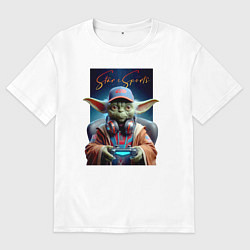 Футболка оверсайз мужская Star eSports - Yoda, цвет: белый