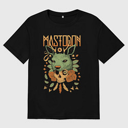 Мужская футболка оверсайз Mastodon - Skull