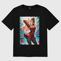 Мужская футболка оверсайз Марин Китагава косплей 002 Darling in the Franxx