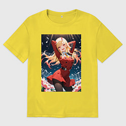 Мужская футболка оверсайз Марин Китагава косплей 002 Darling in the Franxx