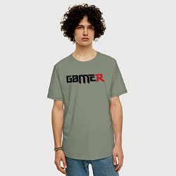 Футболка оверсайз мужская Gamer, цвет: авокадо — фото 2