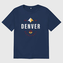 Мужская футболка оверсайз Denver basketball 1967