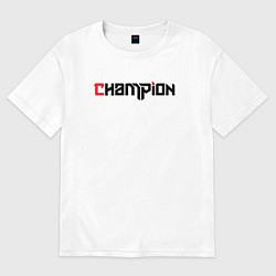Футболка оверсайз мужская Champion, цвет: белый