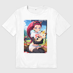 Мужская футболка оверсайз Джесси и Мяут на пикнике