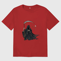 Мужская футболка оверсайз Смерть с йо-йо