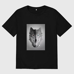 Футболка оверсайз мужская Wolf energi, цвет: черный