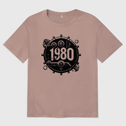 Мужская футболка оверсайз Механический 1980