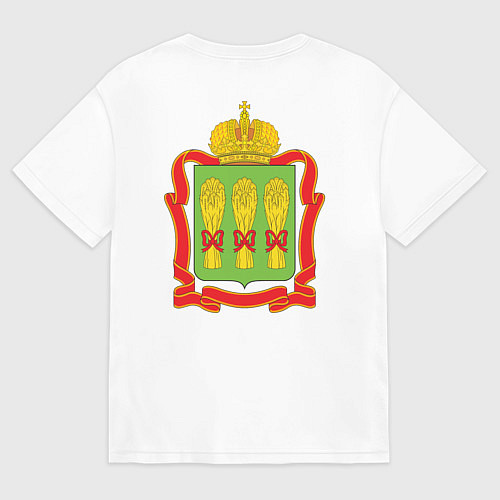 Мужская футболка оверсайз Пенза / Белый – фото 2