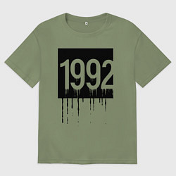 Футболка оверсайз мужская Капающий 1992 год, цвет: авокадо
