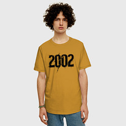 Футболка оверсайз мужская Разрушенный 2002, цвет: горчичный — фото 2