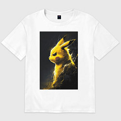 Футболка оверсайз мужская Pikachu, цвет: белый