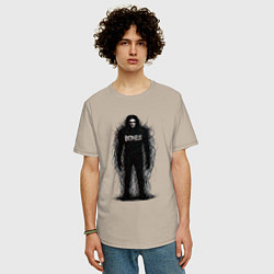 Футболка оверсайз мужская Bones horror style, цвет: миндальный — фото 2