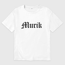 Футболка оверсайз мужская Мурманск - мем, цвет: белый