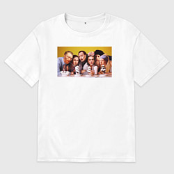 Мужская футболка оверсайз Художниик друзья