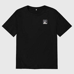 Мужская футболка оверсайз Панк кот