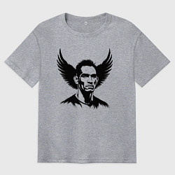 Футболка оверсайз мужская Крылатый Тони Фергюсон, цвет: меланж