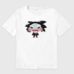 Футболка оверсайз мужская Funny saw, цвет: белый