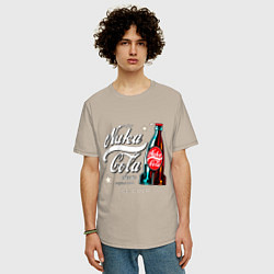 Футболка оверсайз мужская Nuka cola - Fallout, цвет: миндальный — фото 2