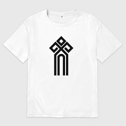 Мужская футболка оверсайз Чур - символ