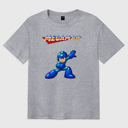 Футболка оверсайз мужская Megaman, цвет: меланж