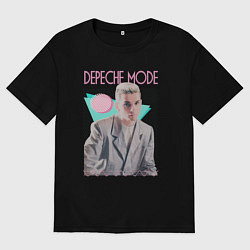 Футболка оверсайз мужская Depeche Mode 80s Dave, цвет: черный