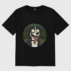 Мужская футболка оверсайз Mr Pickles dog