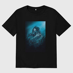 Мужская футболка оверсайз Форма воды