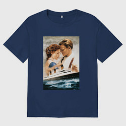 Футболка оверсайз мужская Titanic, цвет: тёмно-синий