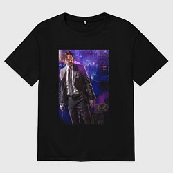 Мужская футболка оверсайз Джон Уик - Киану Ривз