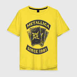 Мужская футболка оверсайз Metallica: since 1981