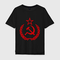 Мужская футболка оверсайз СССР герб
