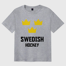 Мужская футболка оверсайз Swedish Hockey