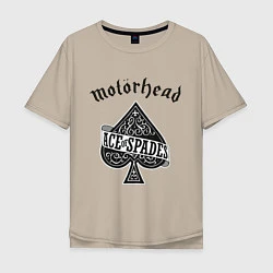 Мужская футболка оверсайз Motorhead: Ace of spades