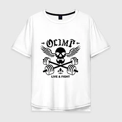 Мужская футболка оверсайз Olimp Live & Fight